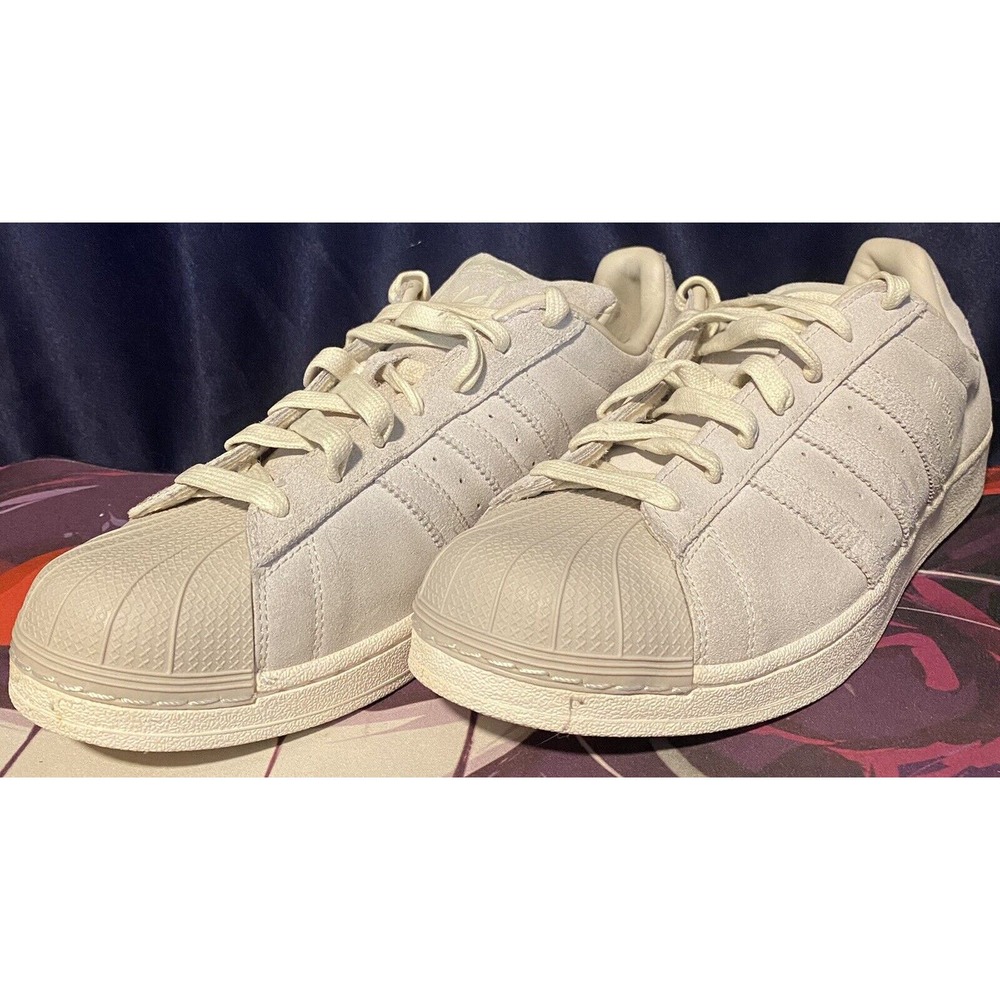 Adidas Orginals Superstar Core Beige Shell Toe Suede BZ0199 Mens 13 US